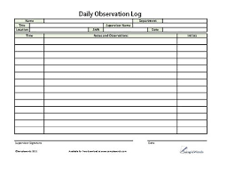 Daily Observation Reports